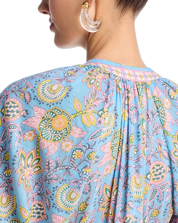Clara Mini Swing Dress in Blue & Yellow – Frolic Boutique
