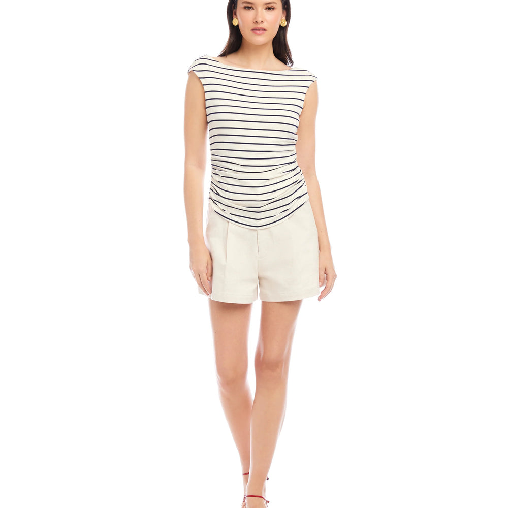 
                  
                    Tasha Side Shirred Top Navy
                  
                