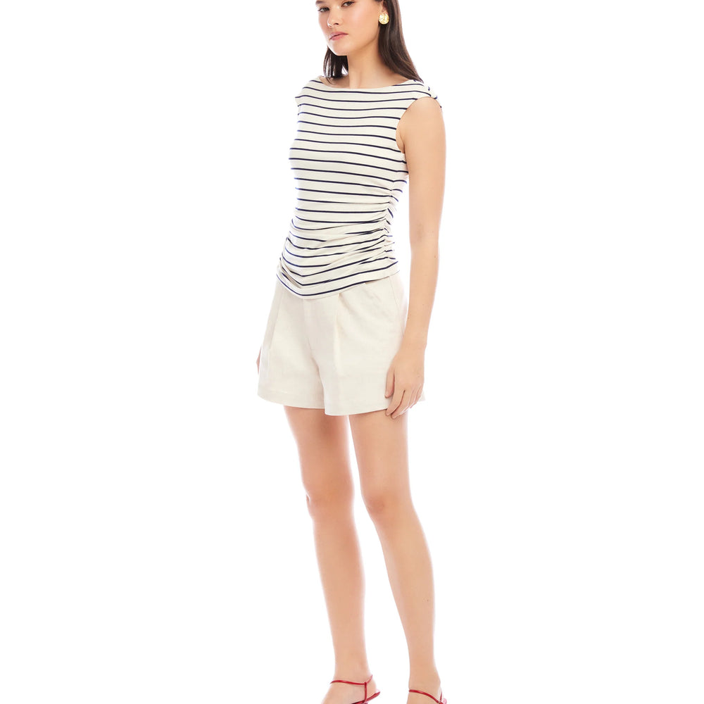 
                  
                    Tasha Side Shirred Top Navy
                  
                