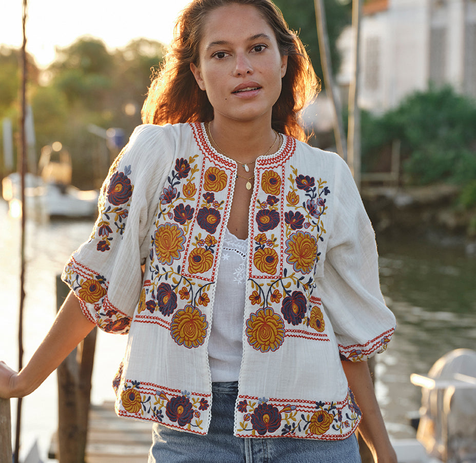 Greta Embroidered Jacket by MABE