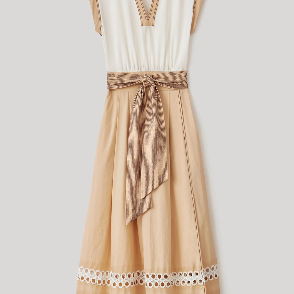 
                  
                    Cartolina Isadora Midi Dress in Pebble 
                  
                