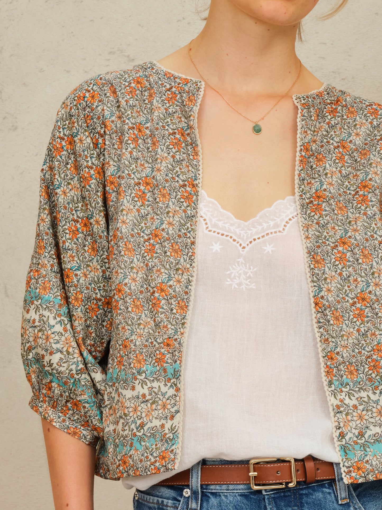 Jaci Print Jacket by MABE