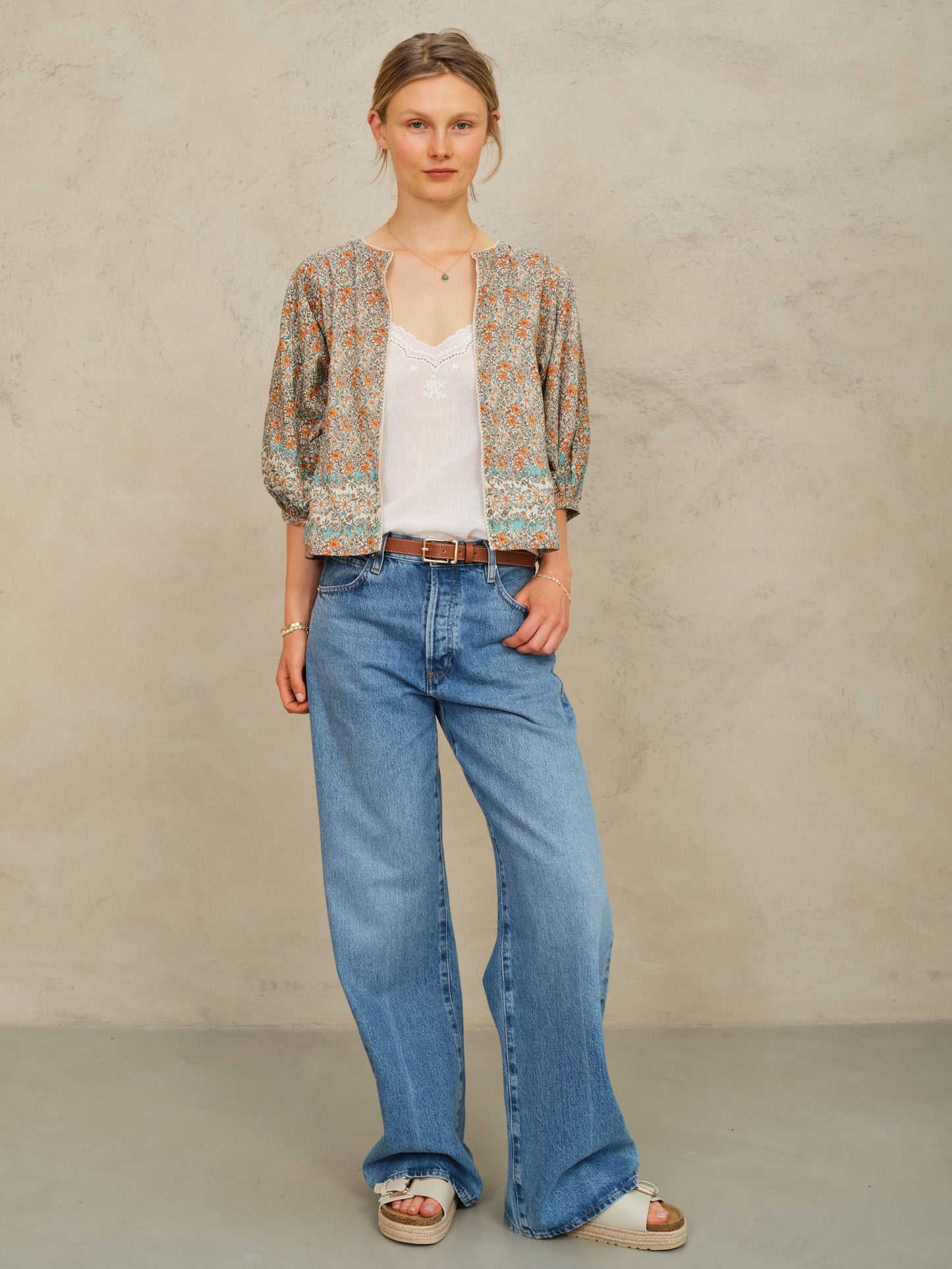 Jaci Print Jacket by MABE