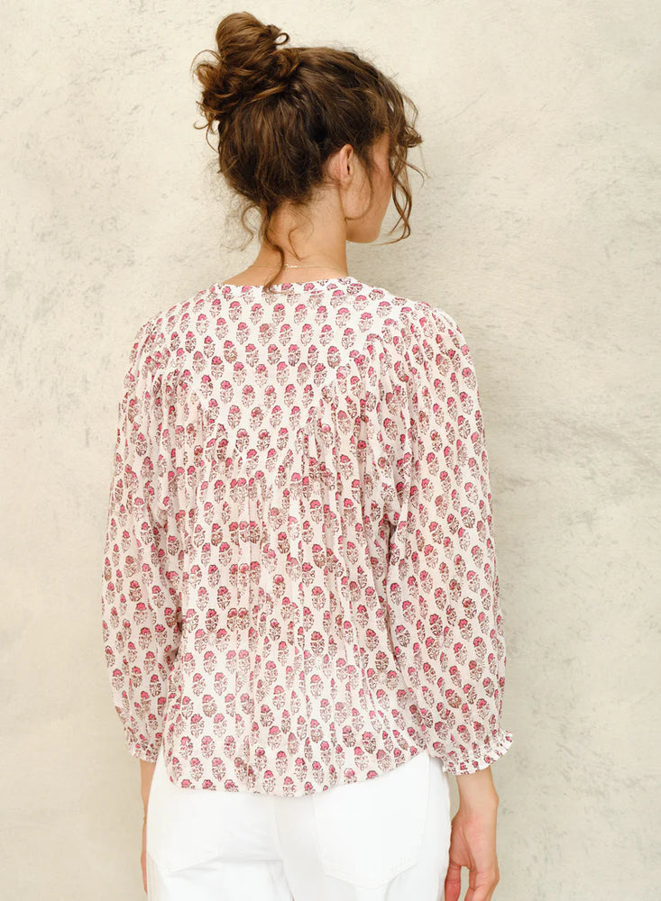 
                  
                    M.A.B.E Kiki Printed Long Sleeve Top in Pink
                  
                