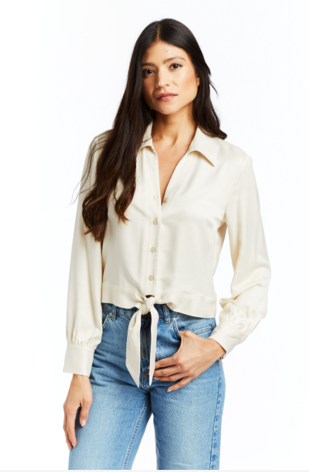 Lottie Top in Champagne Drew